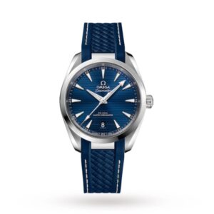 Replica Omega Seamaster Aqua Terra Men Automatic Blue Rubber Watch O22012382003001