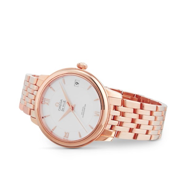 Replica Omega De Ville Women Automatic Mother of Pearl 18ct Rose Gold Watch O42450332005002 - Image 5
