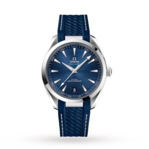 Replica Omega Seamaster Aqua Terra Men Automatic Blue Rubber Watch O22012412103001
