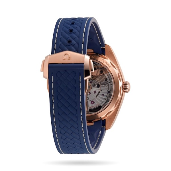 Replica Omega Seamaster Aqua Terra Men Automatic Blue 18ct Rose Gold Watch O22052412103001 - Image 3