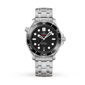 Replica Omega Seamaster Men Automatic Black Stainless Steel Watch O21030422001001
