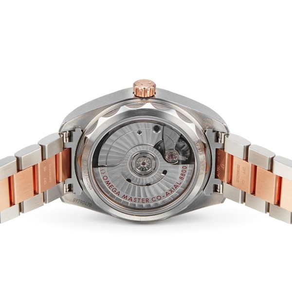 Replica Omega Seamaster Aqua Terra Women Automatic Blue 18ct Rose Gold Watch O22020342003001 - Image 3