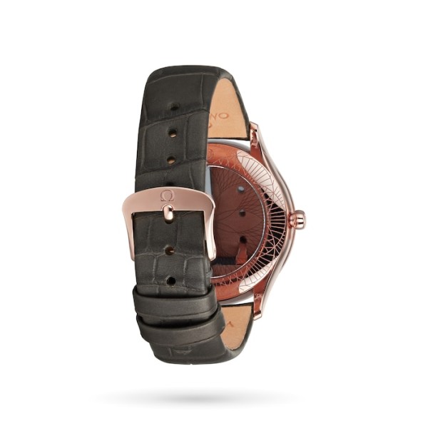 Replica Omega De Ville Women Quartz Silver Leather Watch O42858366002001 - Image 5