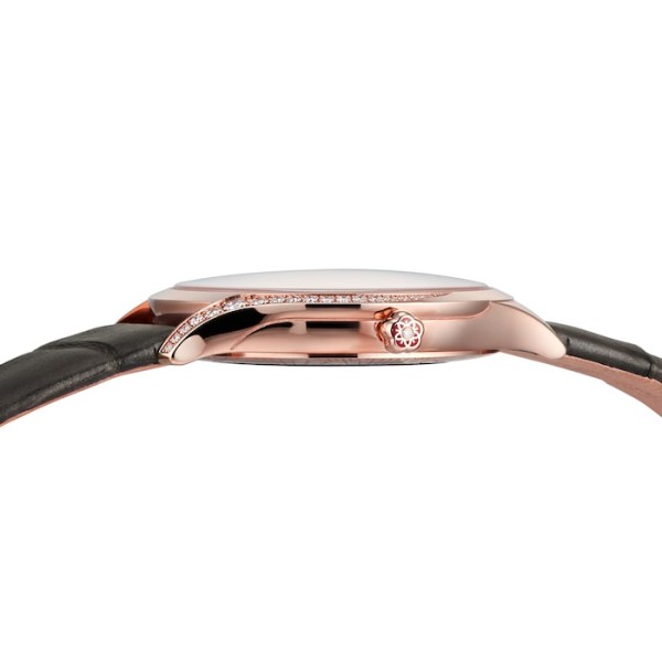 Replica Omega De Ville Women Quartz Silver Leather Watch O42858366002001 - Image 3