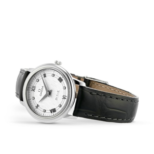 Replica Omega De Ville Women Quartz White Leather Watch O42413276052002 - Image 4