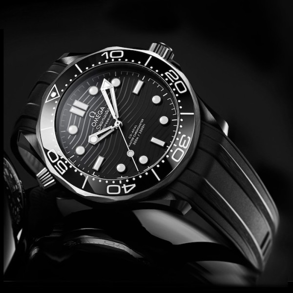Replica Omega Seamaster Men Automatic Black Rubber Watch O21092442001001 - Image 2