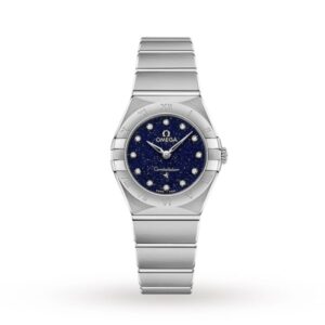 Replica Omega Constellation Women Quartz Blue Stainless Steel Watch O13110256053001