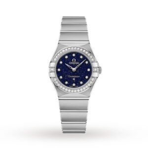 Replica Omega Constellation Women Quartz Blue Stainless Steel Watch O13115256053001