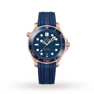Replica Omega Seamaster Men Automatic Blue Rubber Watch O21062422003001