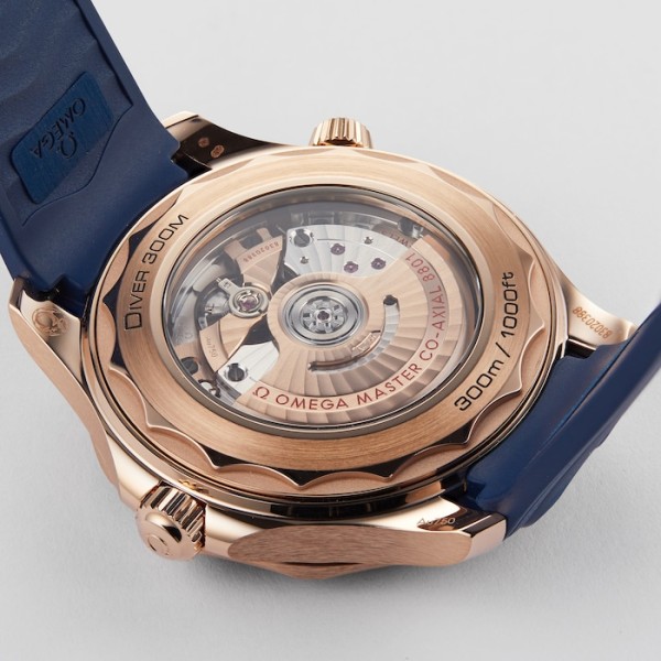 Replica Omega Seamaster Men Automatic Blue Rubber Watch O21062422003001 - Image 2