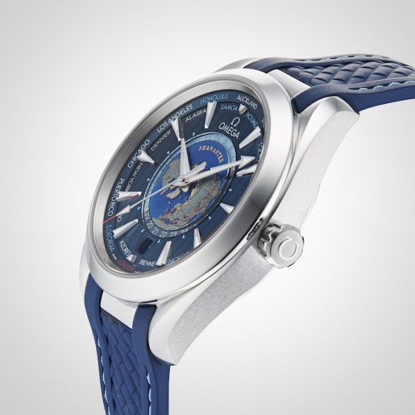 Replica Omega Seamaster Aqua Terra Men Automatic Blue Rubber Watch O22012432203001 - Image 6