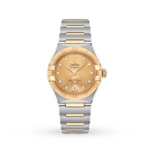Replica Omega Constellation Women Automatic Champagne Stainless Steel Watch O13120292058001