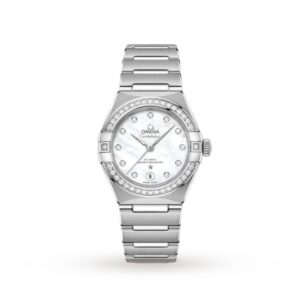 Replica Omega Constellation Women Automatic Mother of Pearl Stainless Steel Watch O13115292055001
