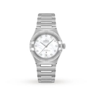 Replica Omega Constellation Women Automatic Mother of Pearl Stainless Steel Watch O13110292055001