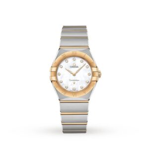 Replica Omega Constellation Women Quartz Mother of Pearl Stainless Steel Watch O13120286055002