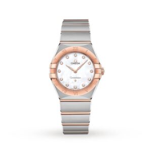 Replica Omega Constellation Women Quartz Mother of Pearl Stainless Steel Watch O13120286055001