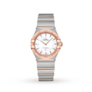 Replica Omega Constellation Women Quartz Mother of Pearl Stainless Steel Watch O13120286005001