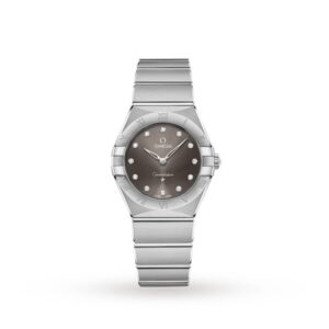 Replica Omega Constellation Women Quartz Grey Stainless Steel Watch O13110286056001