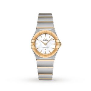Replica Omega Constellation Women Quartz Mother of Pearl Stainless Steel Watch O13120256005002