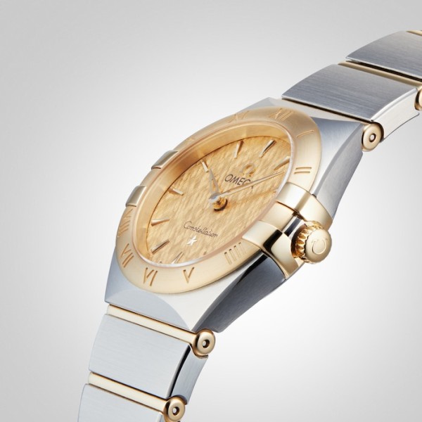 Replica Omega Constellation Women Quartz Champagne Stainless Steel Watch O13120256008001 - Image 2