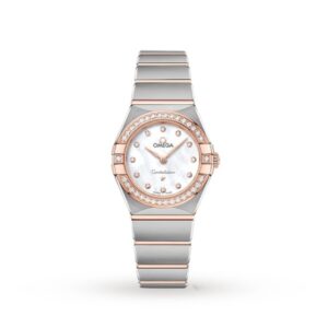 Replica Omega Constellation Women Quartz Mother of Pearl Stainless Steel Watch O13125256055001