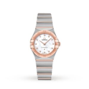 Replica Omega Constellation Women Quartz Mother of Pearl Stainless Steel Watch O13120256055001