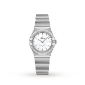 Replica Omega Constellation Women Quartz Mother of Pearl Stainless Steel Watch O13110256005001