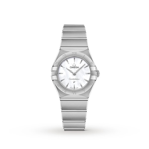 Replica Omega Constellation Women Quartz Mother of Pearl Stainless Steel Watch O13110256005001