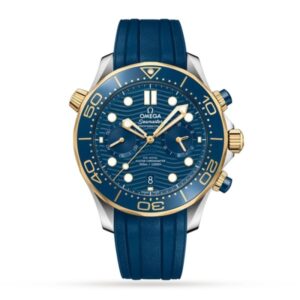 Replica Omega Seamaster Men Automatic Blue Rubber Watch O21022445103001