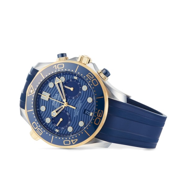 Replica Omega Seamaster Men Automatic Blue Rubber Watch O21022445103001 - Image 4