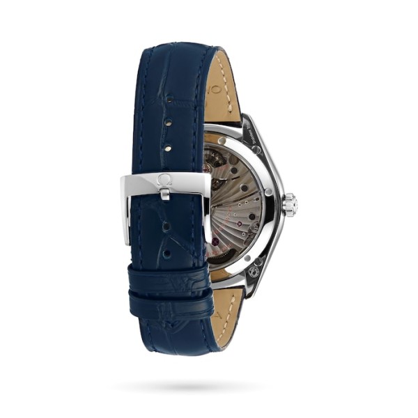 Replica Omega De Ville Men Automatic Blue Leather Watch O43513402103001 - Image 3