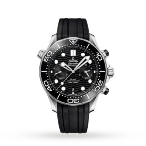Replica Omega Seamaster Men Automatic Black Rubber Watch O21032445101001