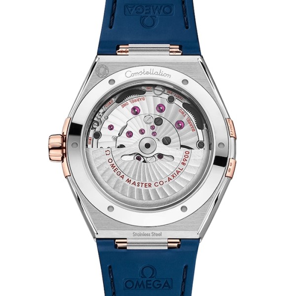 Replica Omega Constellation Men Automatic Blue Leather Watch O13123412103001 - Image 4
