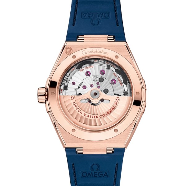 Replica Omega Constellation Men Automatic Blue Leather Watch O13163412103001 - Image 6