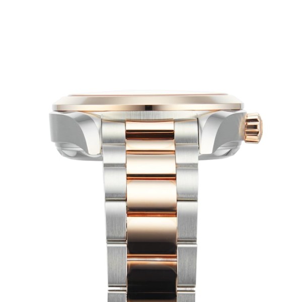 Replica Omega Seamaster Women Automatic Beige Stainless Steel & 18ct Rose Gold Watch O22020342059001 - Image 2