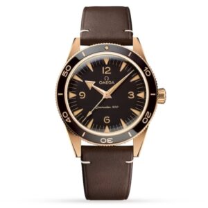 Replica Omega Seamaster Men Automatic Brown Calf Watch O23492412110001