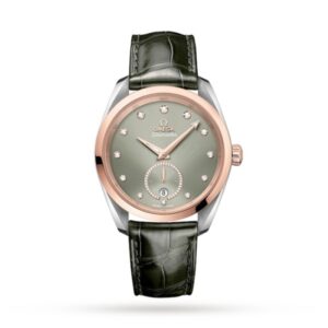 Replica Omega Seamaster Aqua Terra Women Automatic Grey Leather Watch O22023382060001