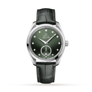 Replica Omega Aquaterra Women Automatic Green Leather Watch O22013382060001
