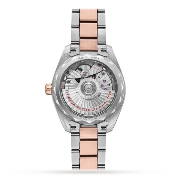 Replica Omega Seamaster Women Automatic Beige 18ct Rose Gold & Stainless Steel Watch O22025342059001 - Image 2