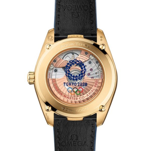 Replica Omega Aquaterra Women Automatic Blue Alligator Watch O52253382003001 - Image 2