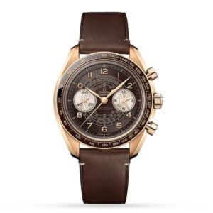 Replica Omega Speedmaster Men Automatic Brown Leather Watch O32992435110001
