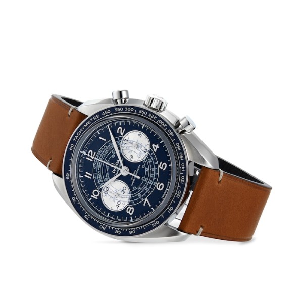 Replica Omega Speedmaster Men Automatic Blue Leather Watch O32932435103001 - Image 5