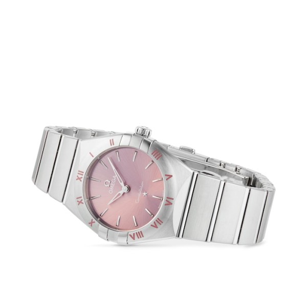 Replica Omega Constellation Women Quartz Pink Stainless Steel Watch O13110286011001 - Image 5