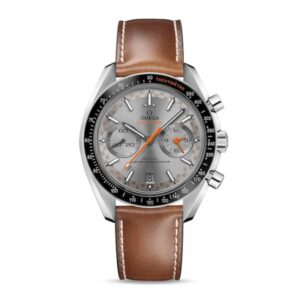 Replica Omega Speedmaster Men Automatic Grey Leather Watch O32932445106001