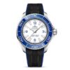 Replica Omega Planet Ocean Men Automatic White Rubber Watch O21532462104001