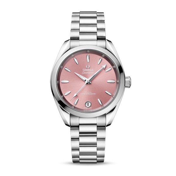 Replica Omega Aquaterra Women Automatic Rose Stainless Steel Watch O22010342010003