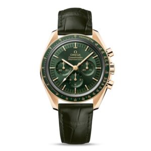 Replica Omega Speedmaster Men Automatic Green Leather Watch O31063425010001