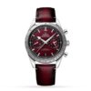 Replica Omega Speedmaster Men Automatic Red Leather Watch O33212415111001