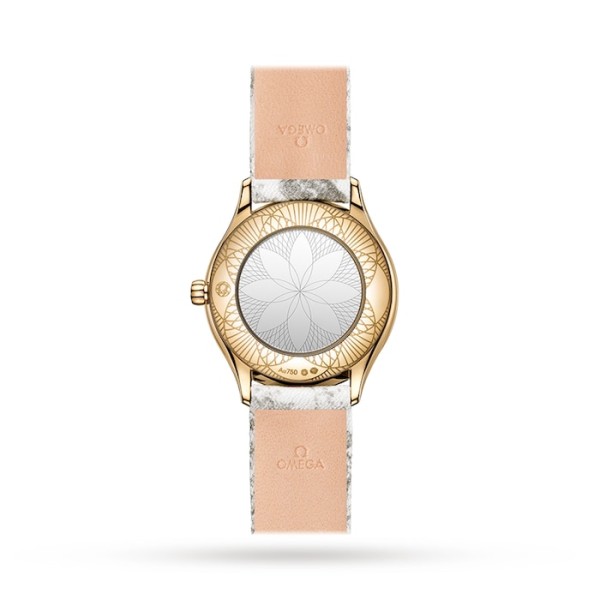 Replica Omega De Ville Women Quartz White Fabric Watch O42857266004002 - Image 2