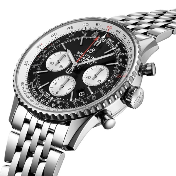 Replica Breitling Navitimer Men Automatic Black Stainless Steel Watch AB0121211B1A1 - Image 2